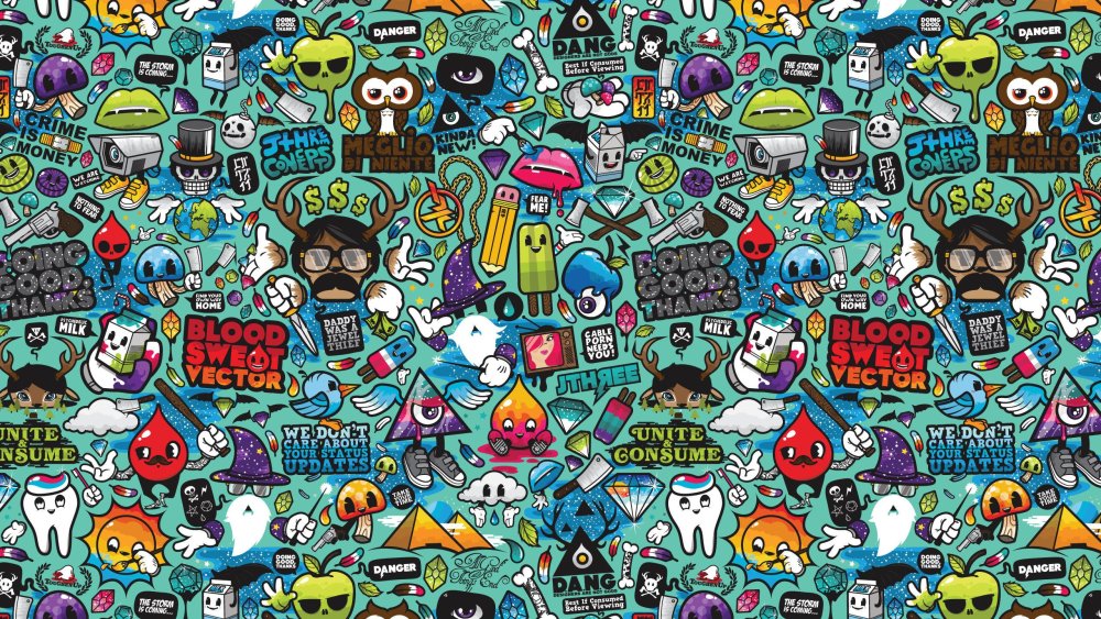 Как называется стиль много маленьких рисунков