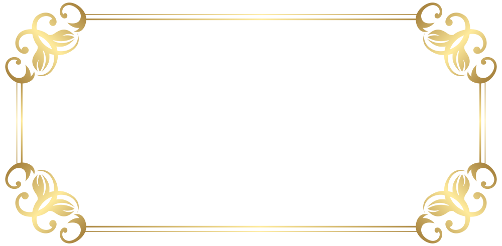 Золотистая рамка для надписи