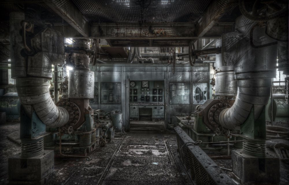 Заброшенный завод интерьер