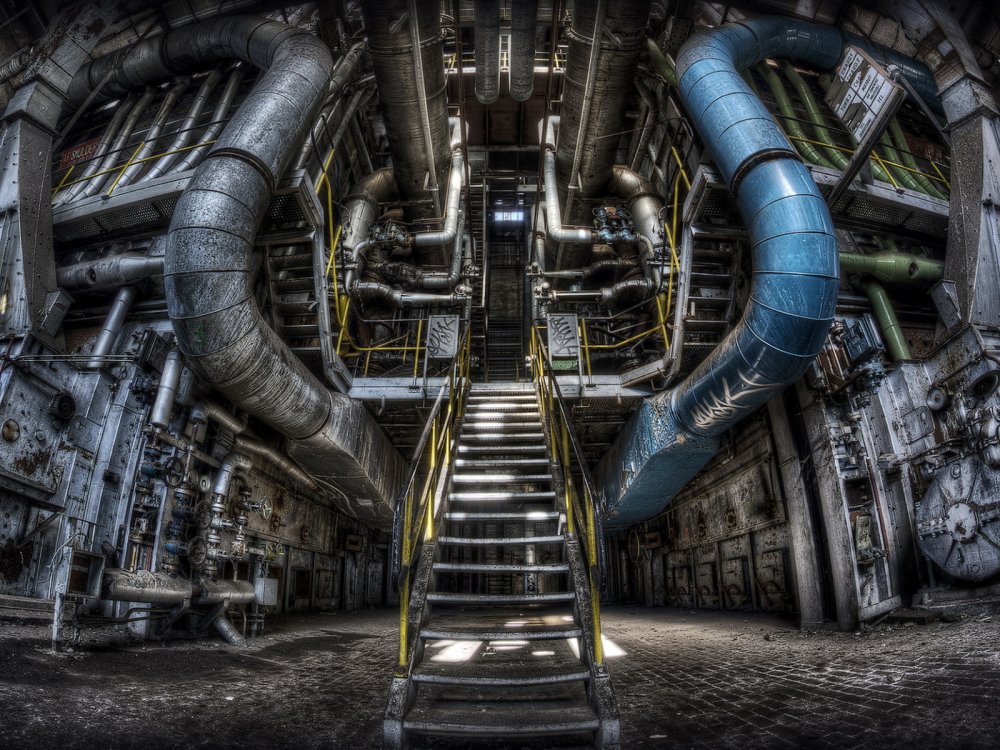 Завод внутри