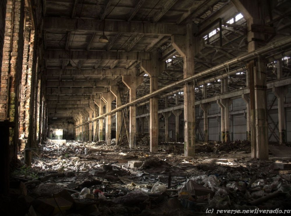 Заброшенный завод город Эверетт