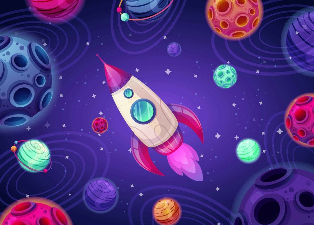 Космос в пастельных тонах