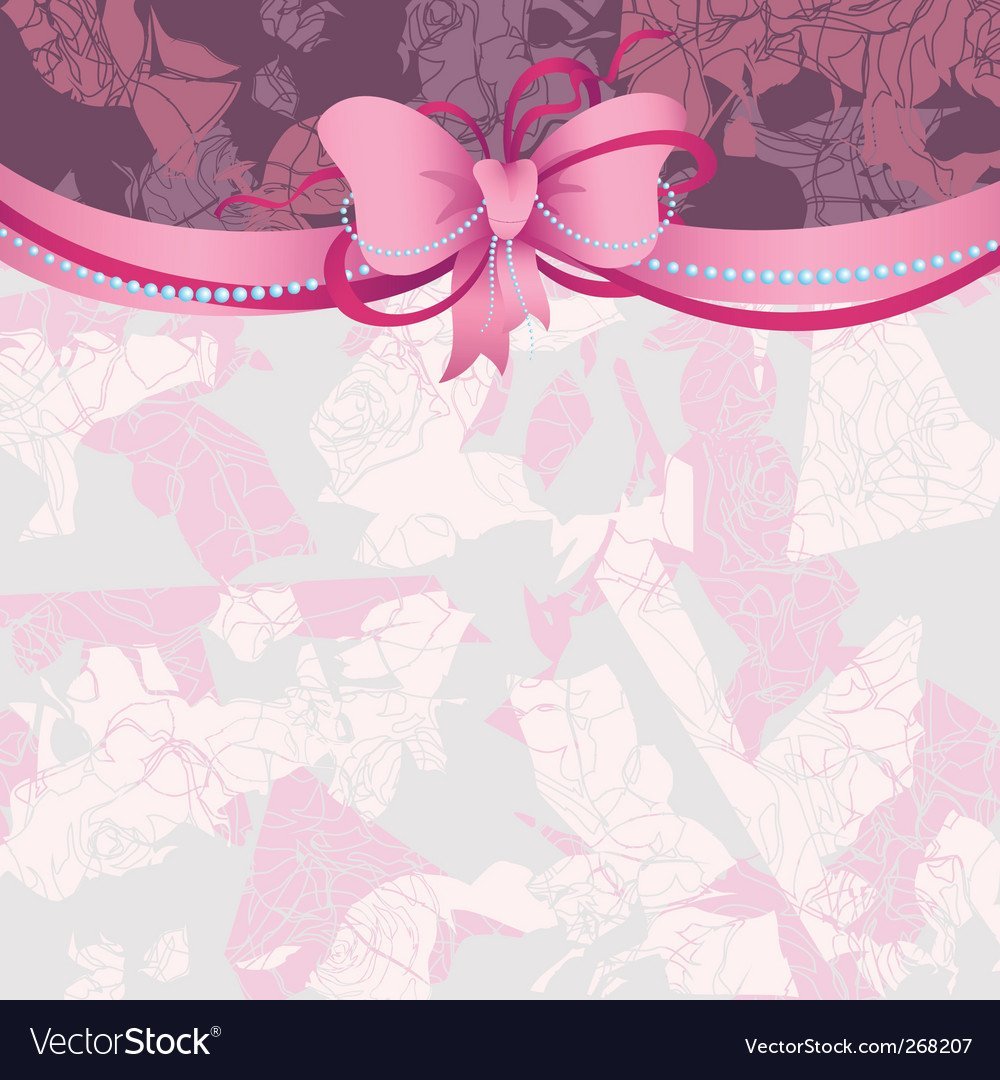 Фон с бантиком