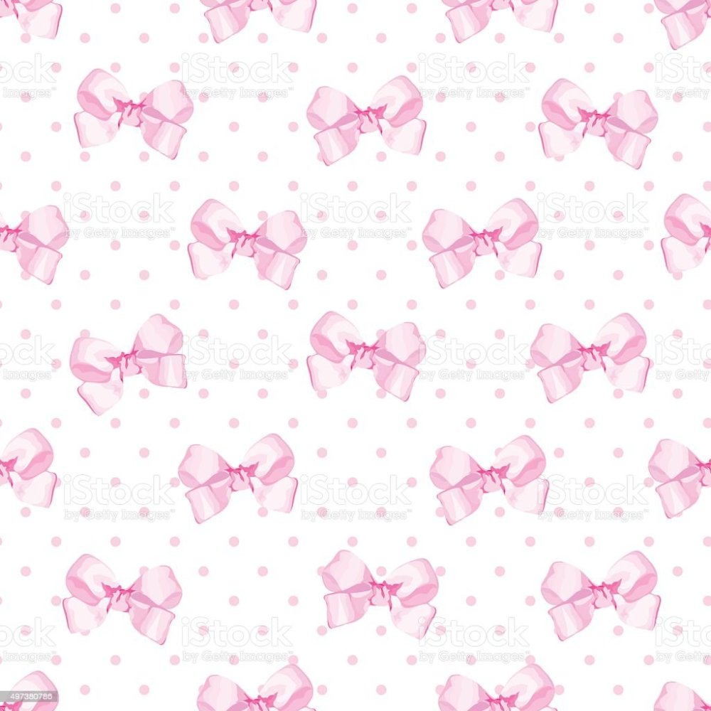Розовый фон с бантиком