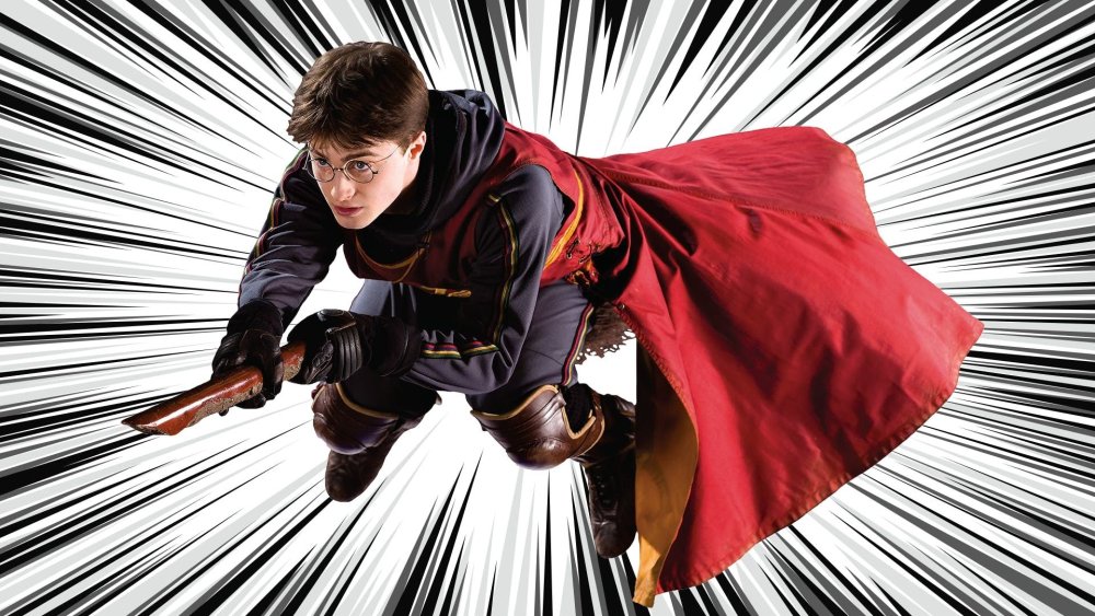 Гарри Поттер квиддич на белом фоне