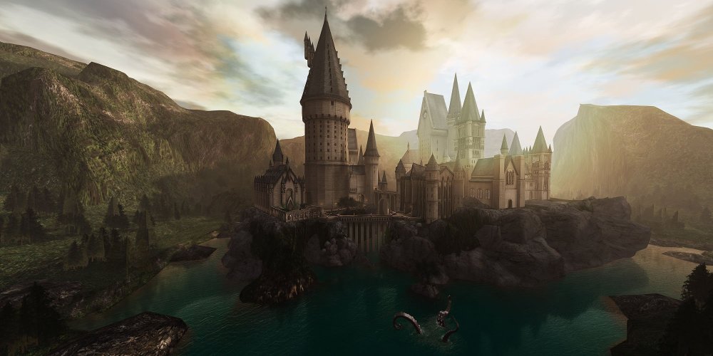Гарри Поттер Хогвартс пейзаж