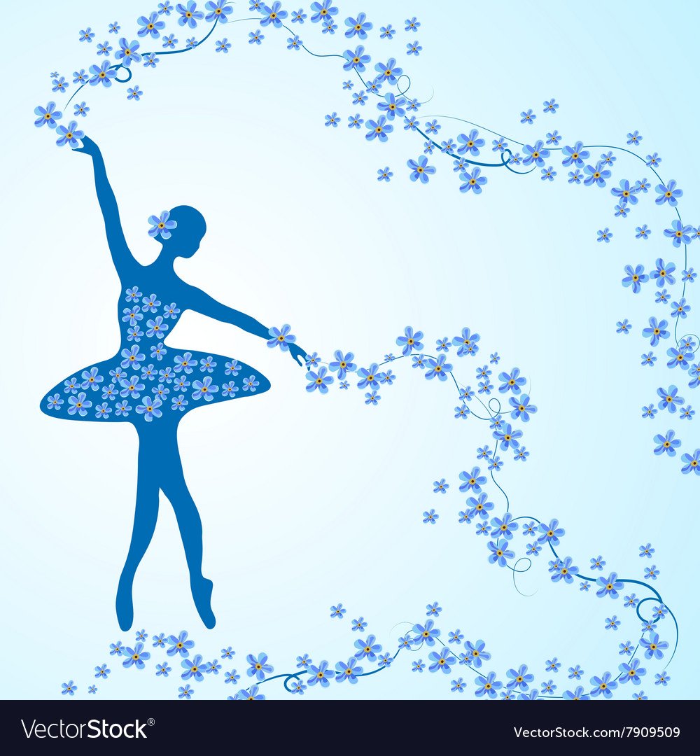 Танцовщица на черном фоне