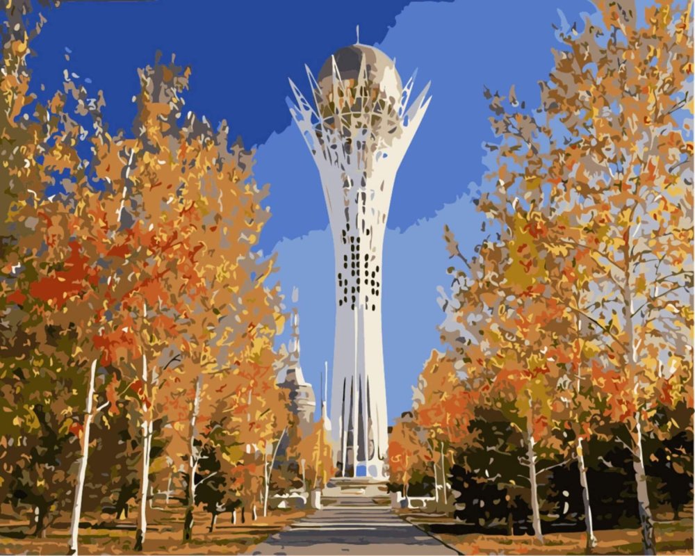 Раскраска Астана для детей