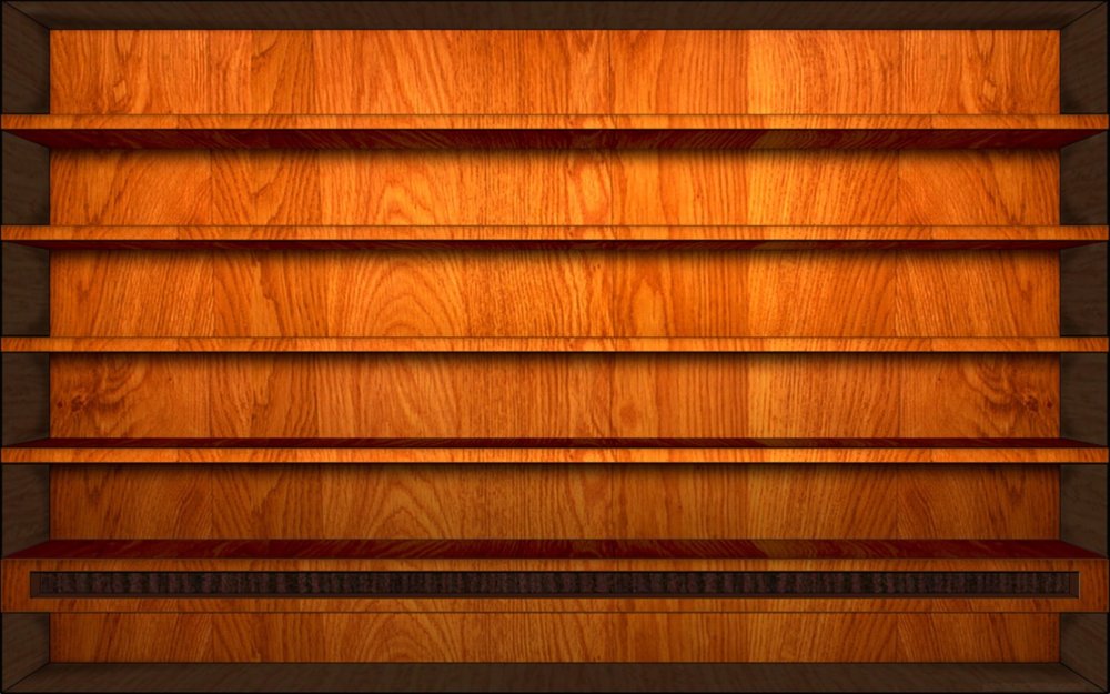 Обои с полочками