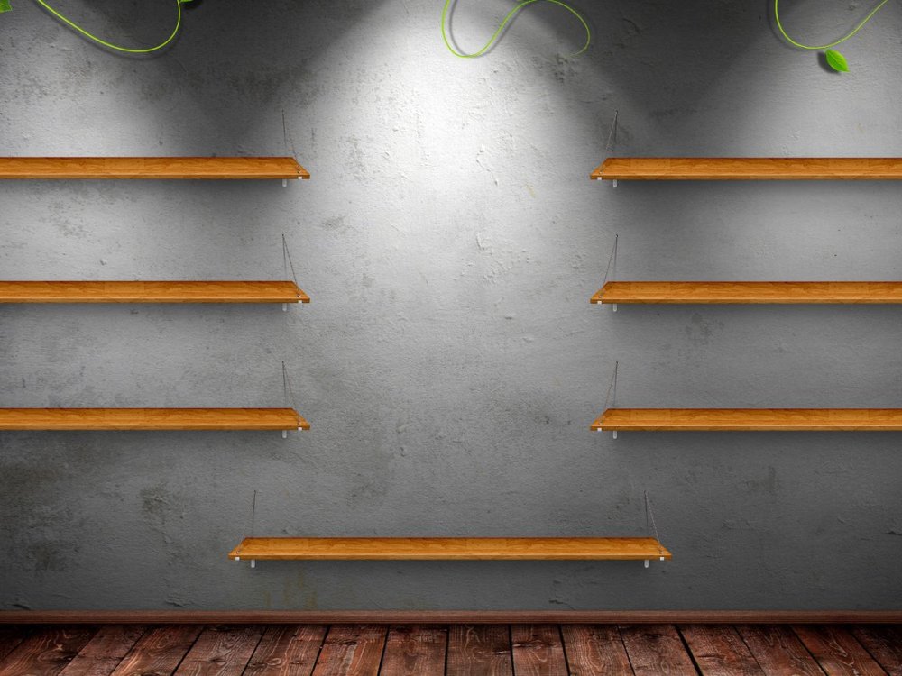 Красивые книжные полки