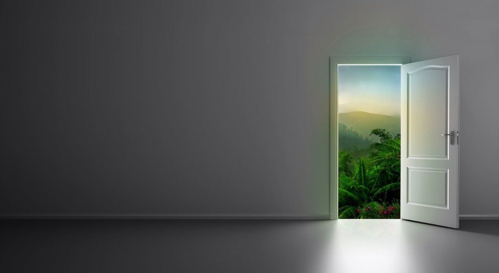 Стена с дверью