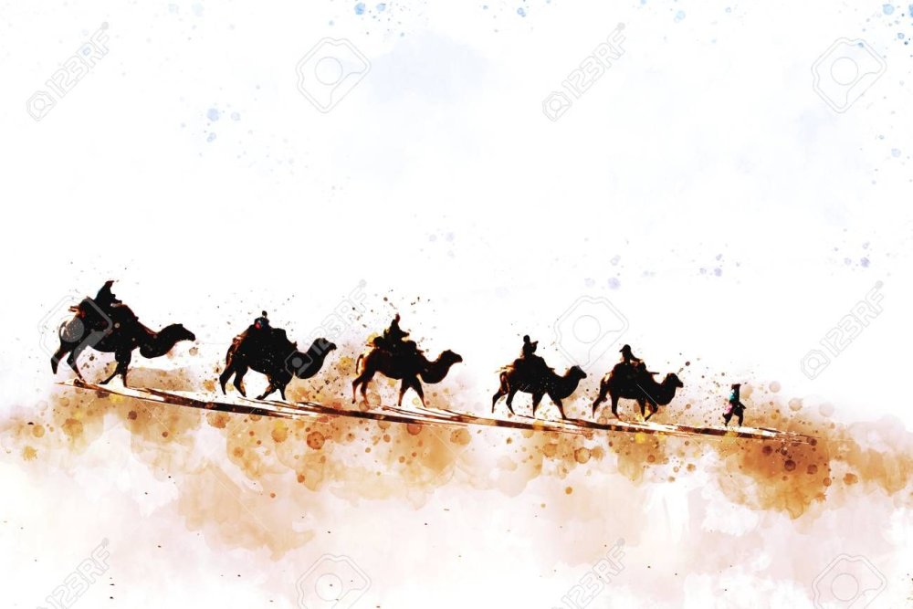 Шелковый путь вектор