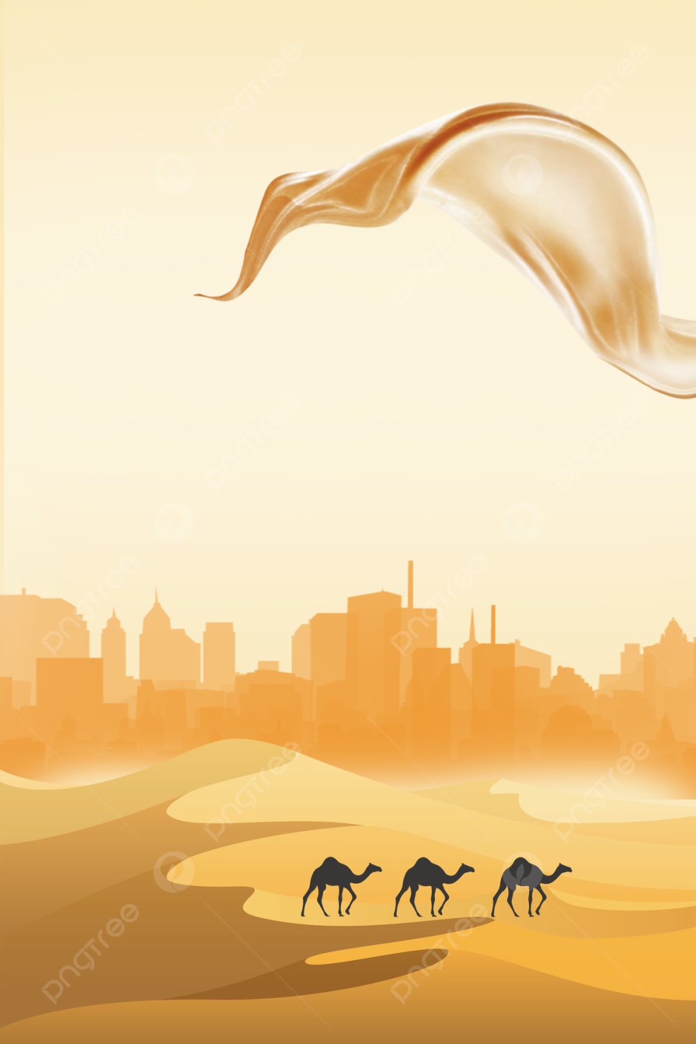 Великий шелковый путь вектор