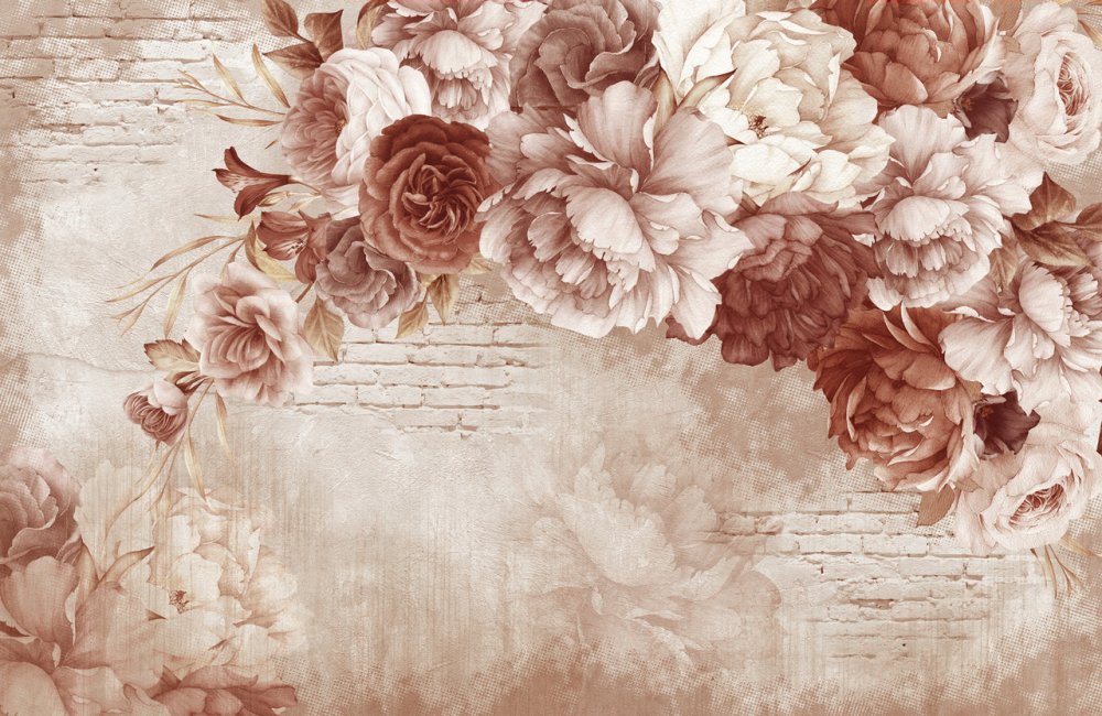 Фреска пионы афреско