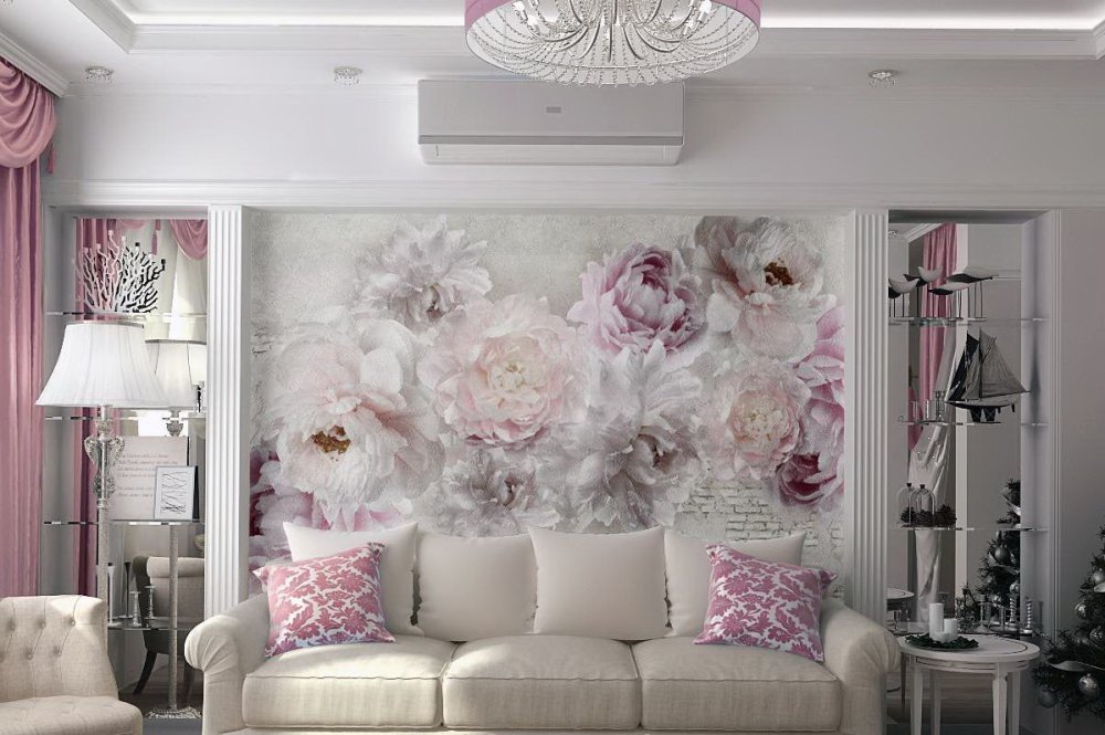 Фотообои Акварельные цветы