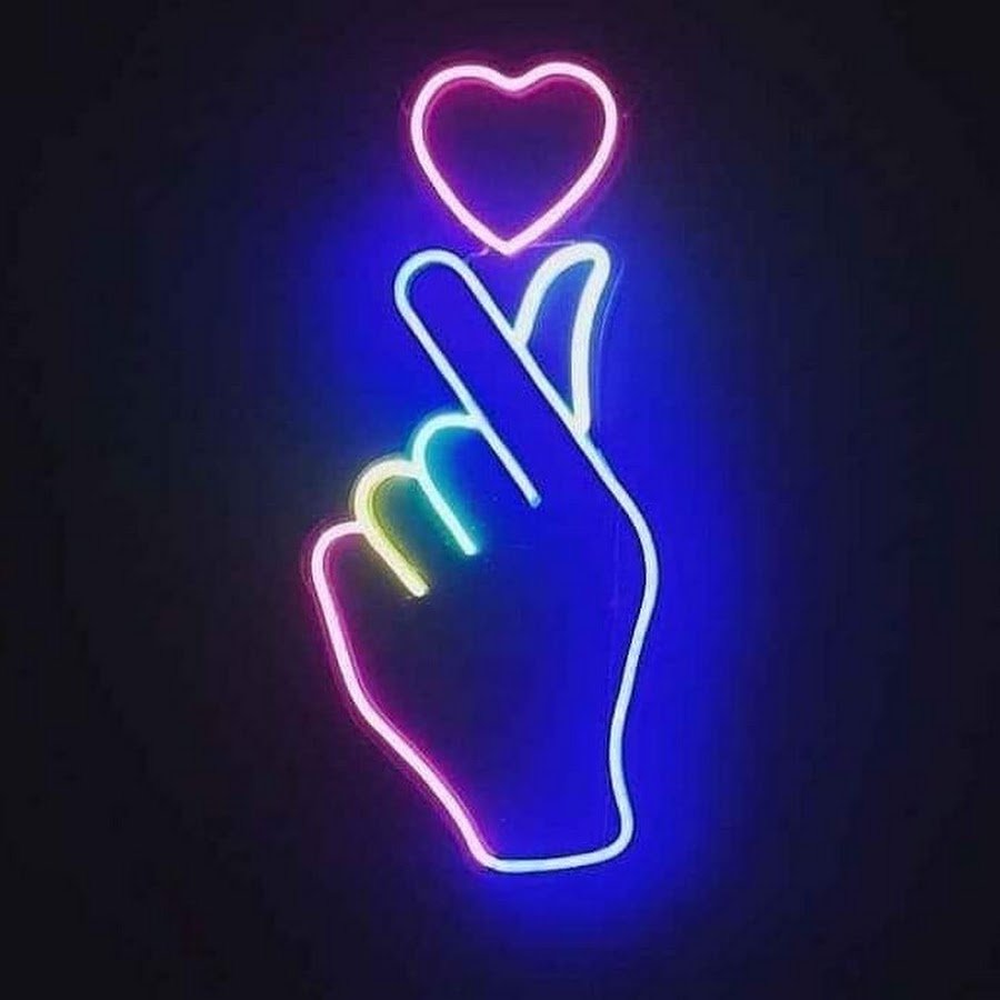 Неоновые сердечки