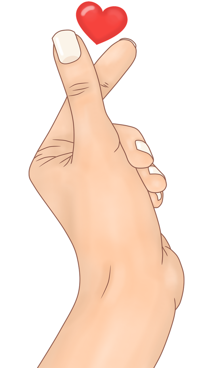 Сердце из пальцев