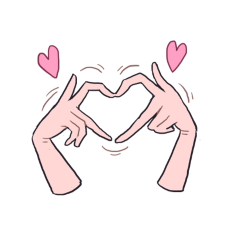 Сердечко из пальцев