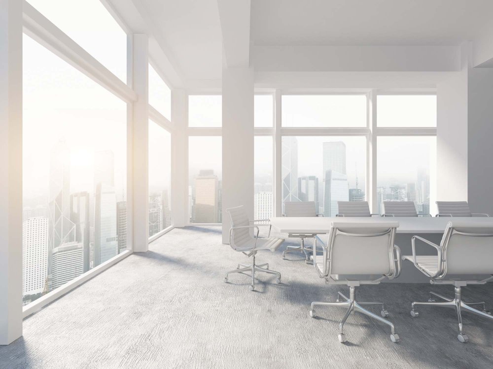 Белый интерьер офис