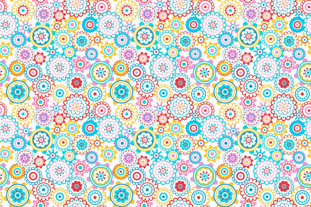 Яркий орнамент