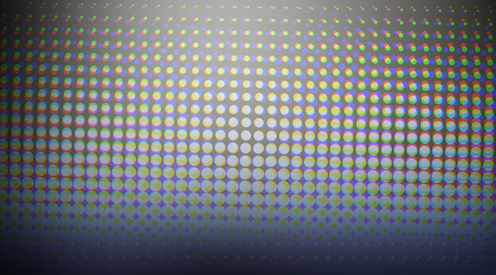 Белый фон с разноцветными точками