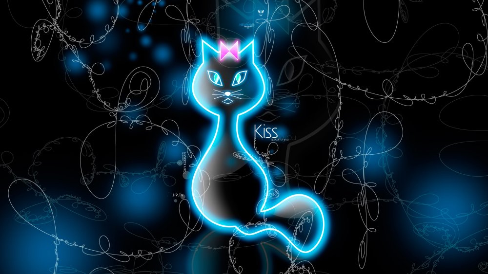 Неоновая кошка