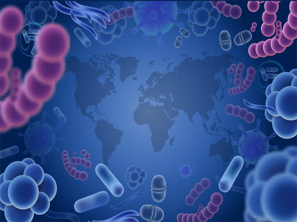 Фон для презентации бактерии