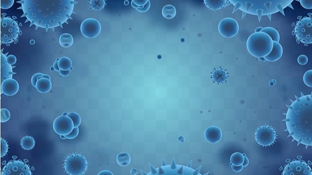 Фон вирусы и бактерии