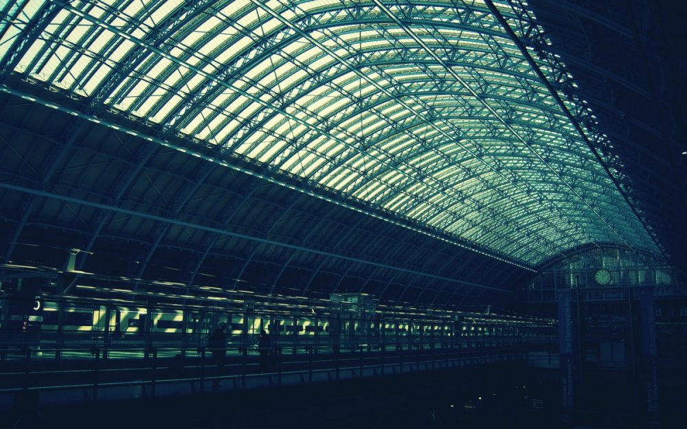 Железная дорога ночью