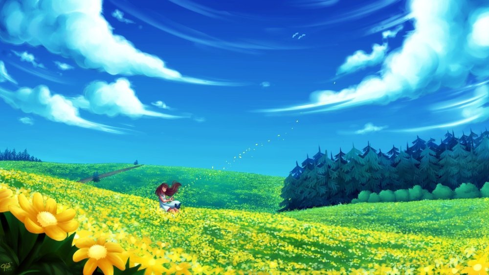 Фон Полянка для детей