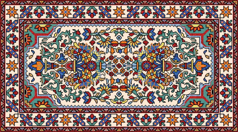 Ковер персидский вектор