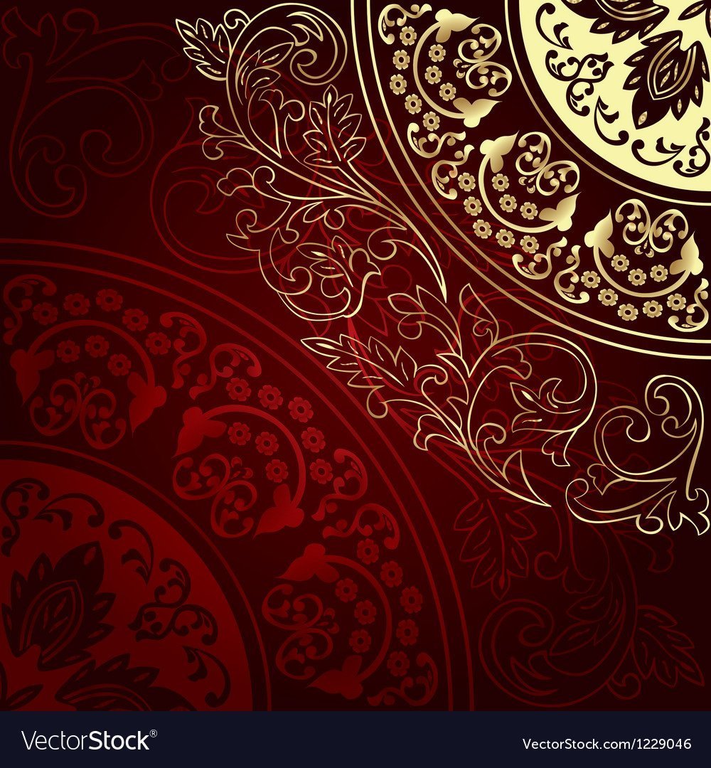 Бордовый фон с узорами