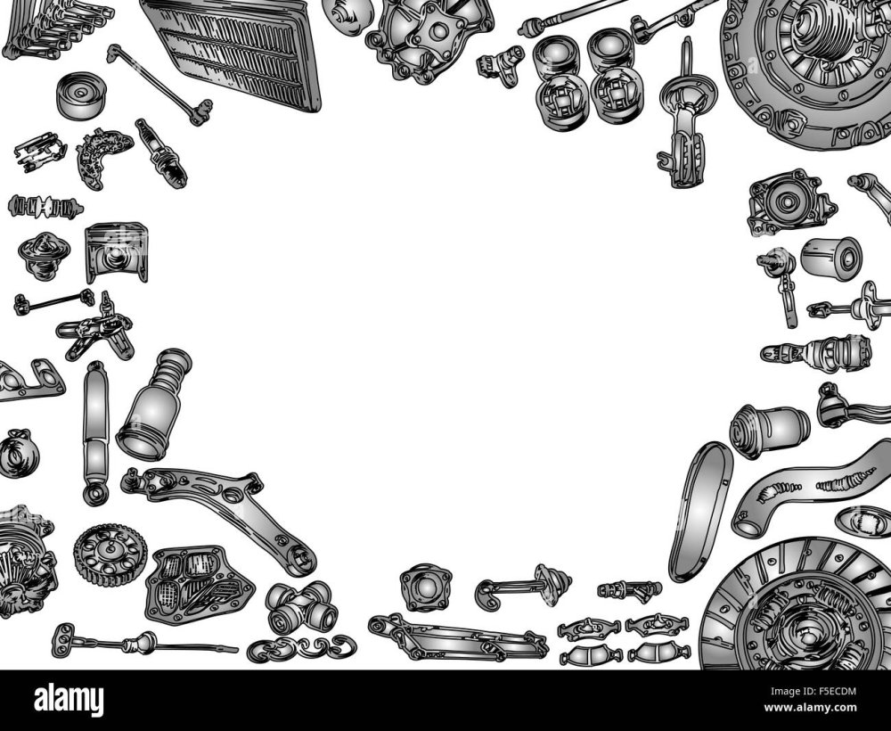 Фон запчасти иконки