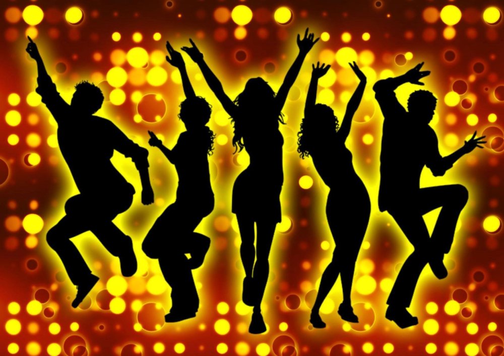 Цветные силуэты людей