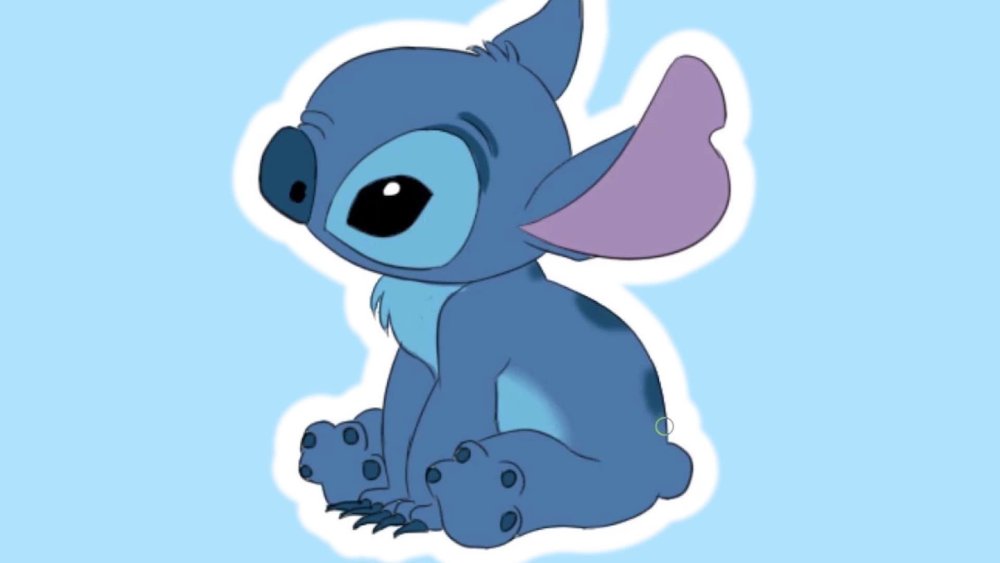 Парные обои Стич и Энджел