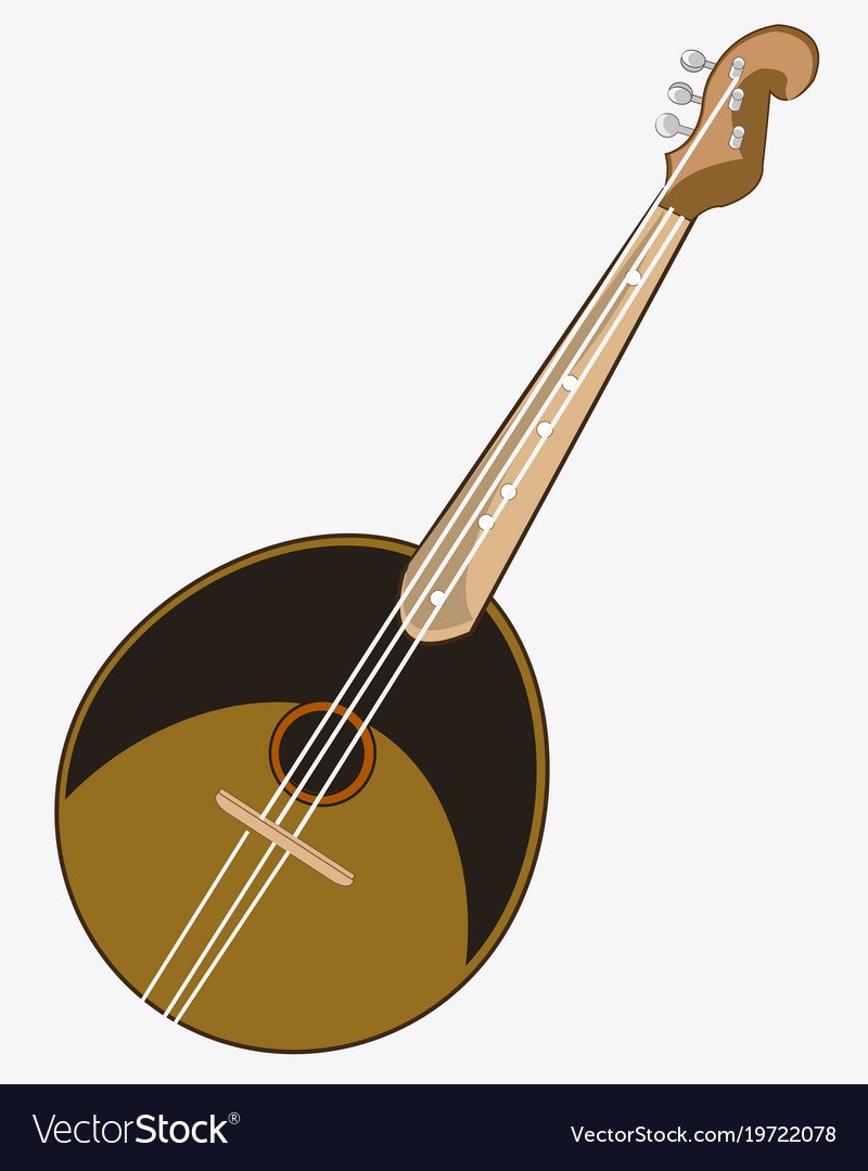 Домра силуэт