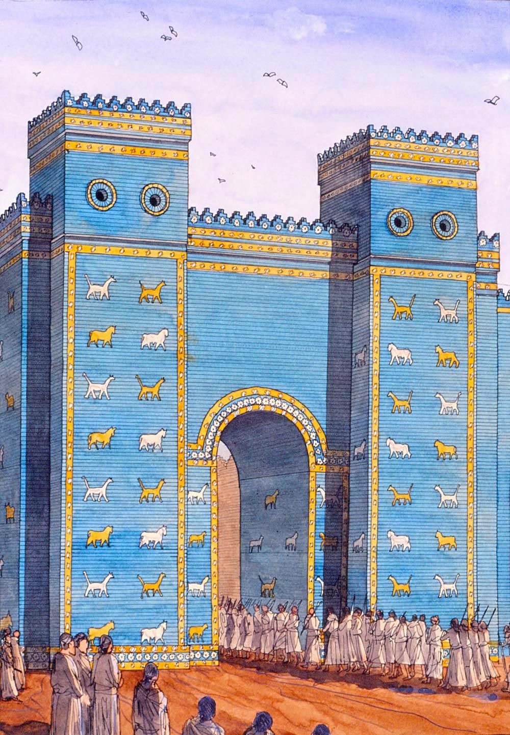 Копия ворот Иштар ГМИИ им Пушкина