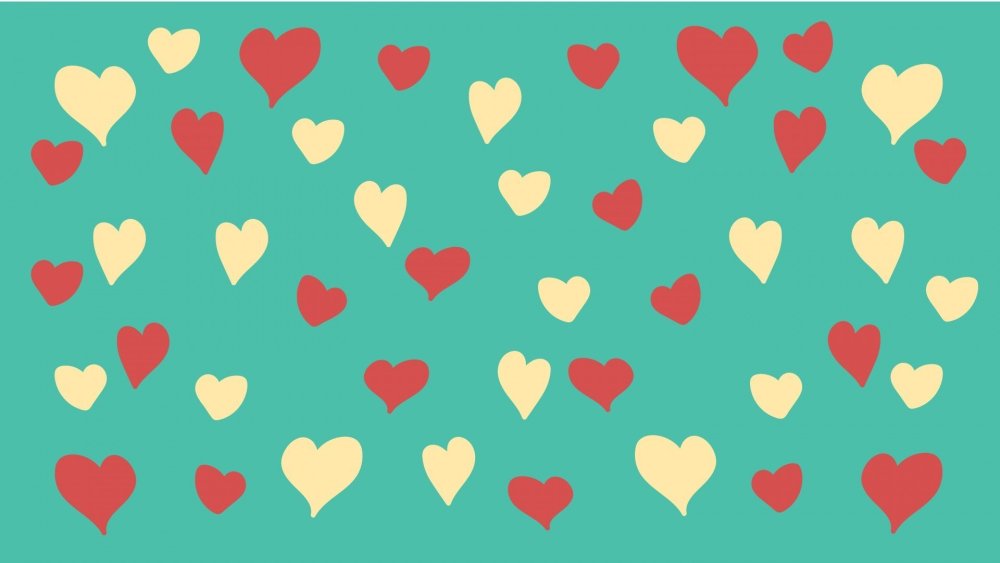 Фон мелкие сердечки