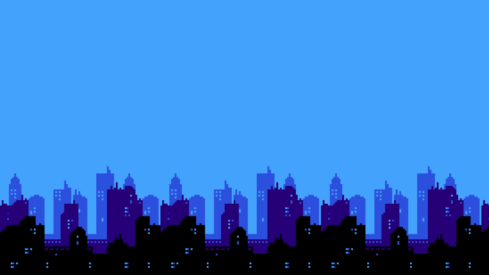 Пиксельный город