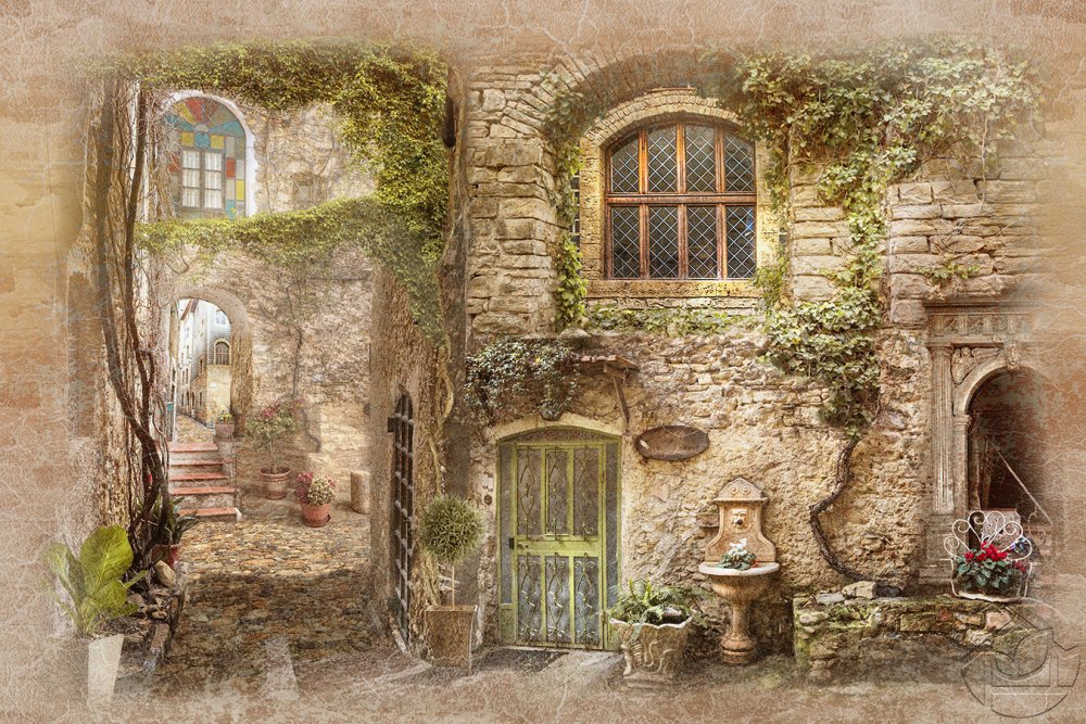 Фрески старинные города