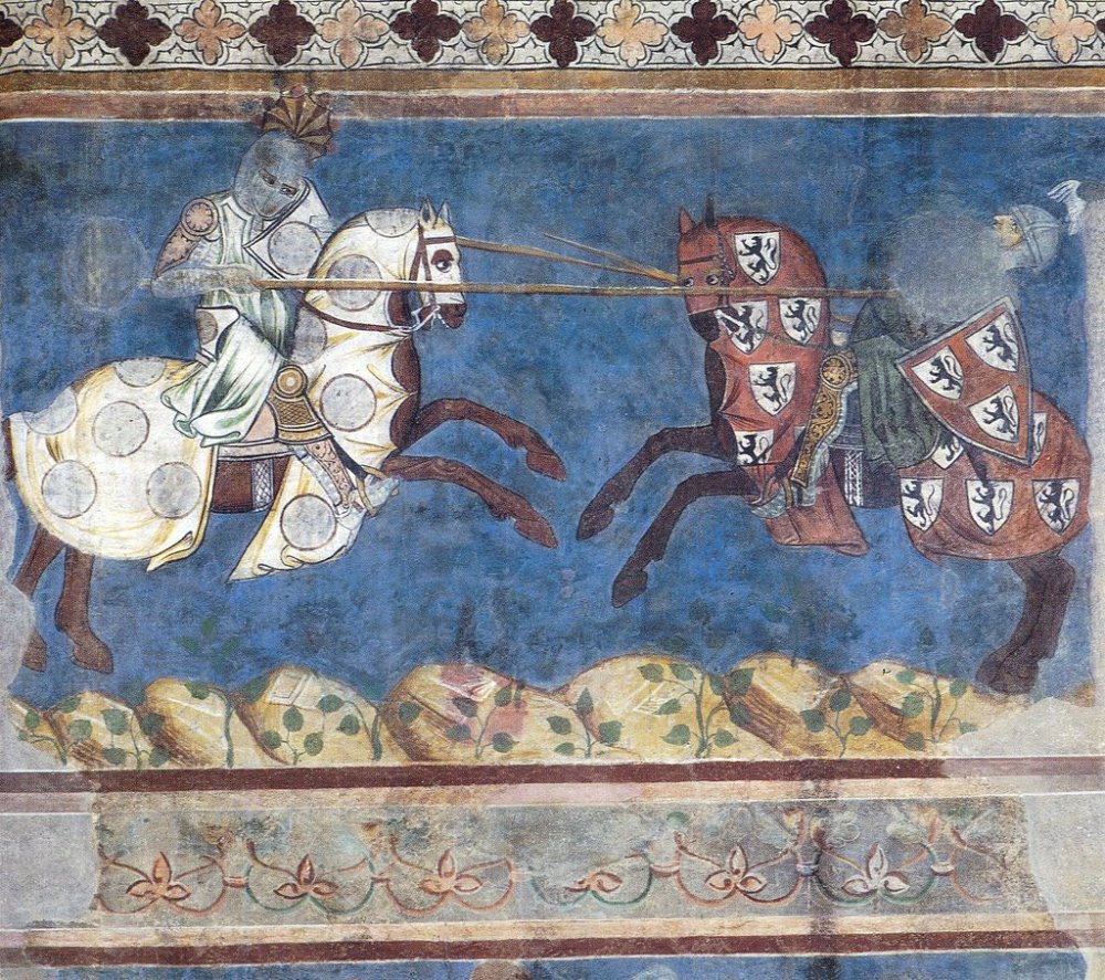 Рыцарские турниры средневековья фрески