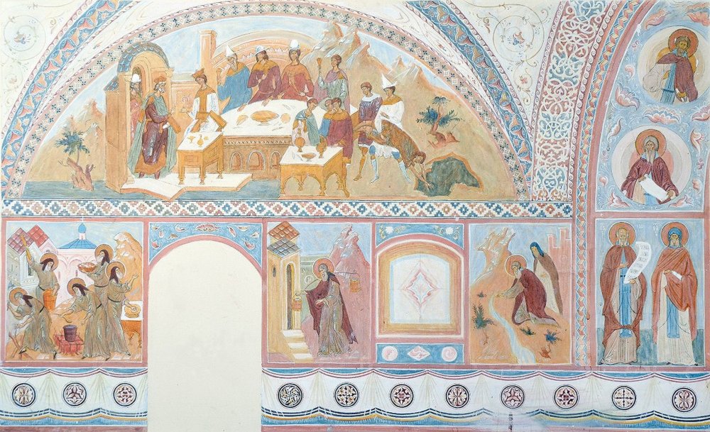 Александр Солдатов роспись трапезной Троицко - Сергиевой Лавры