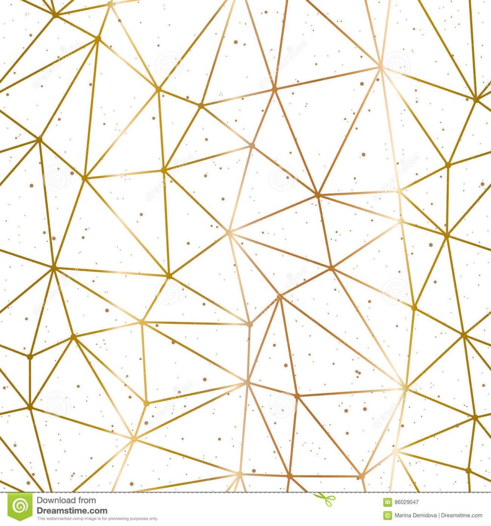 Геометрический узор золото