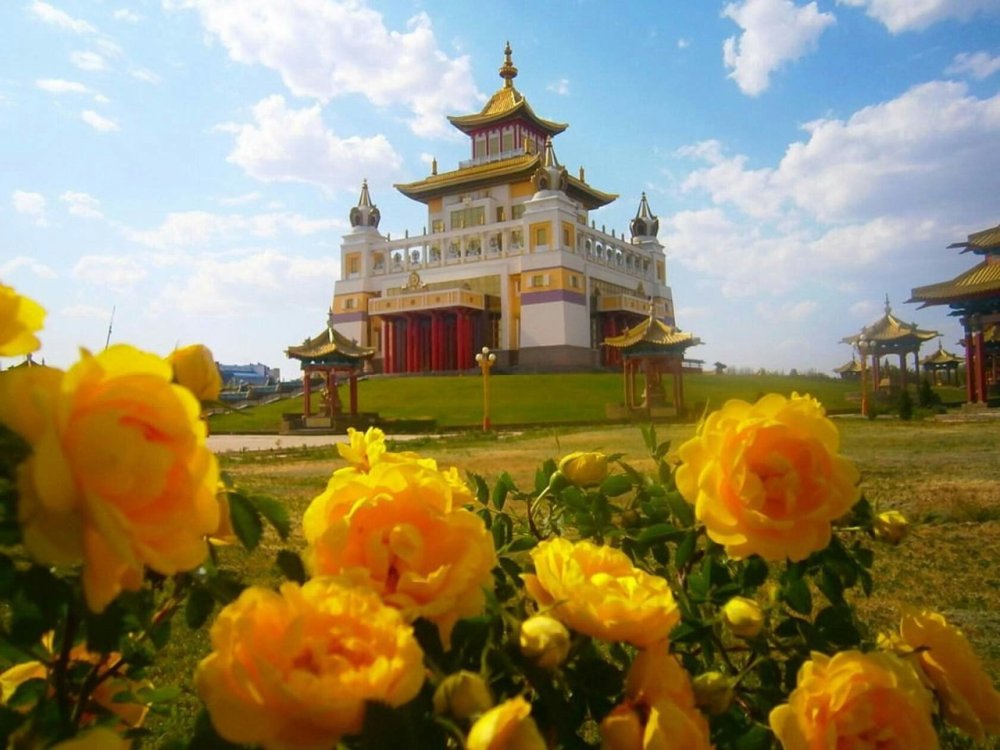 Хурул Элиста в хорошем качестве