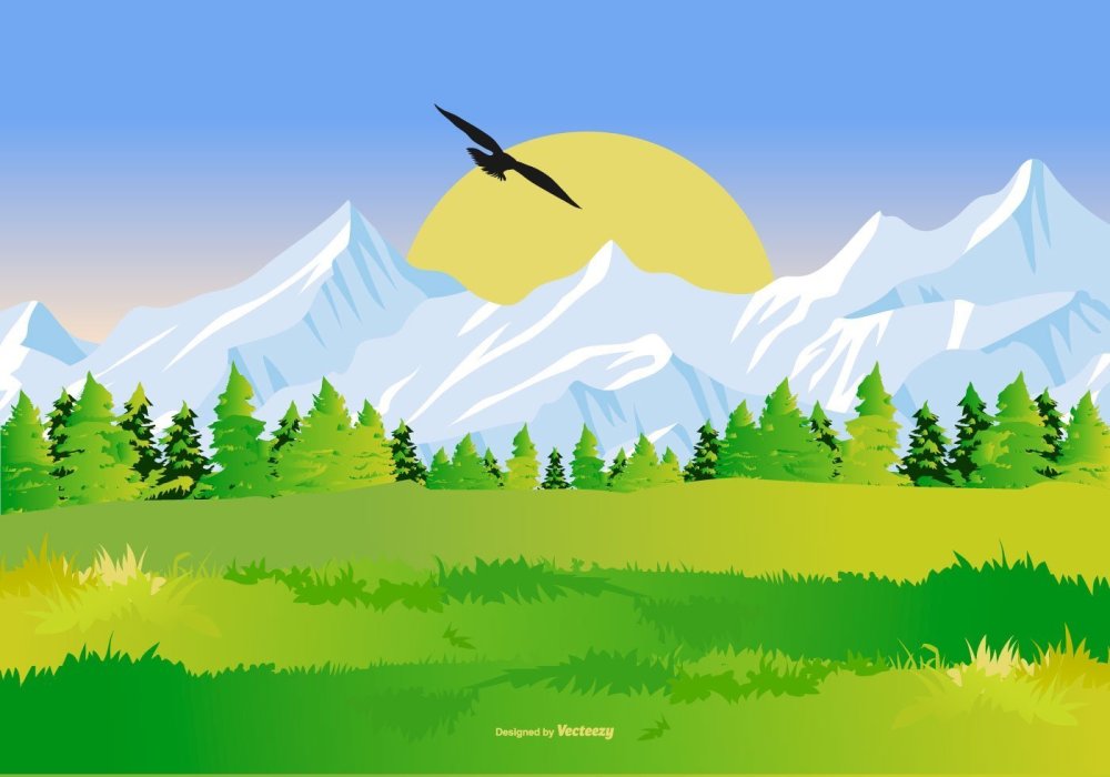 Фон акварель