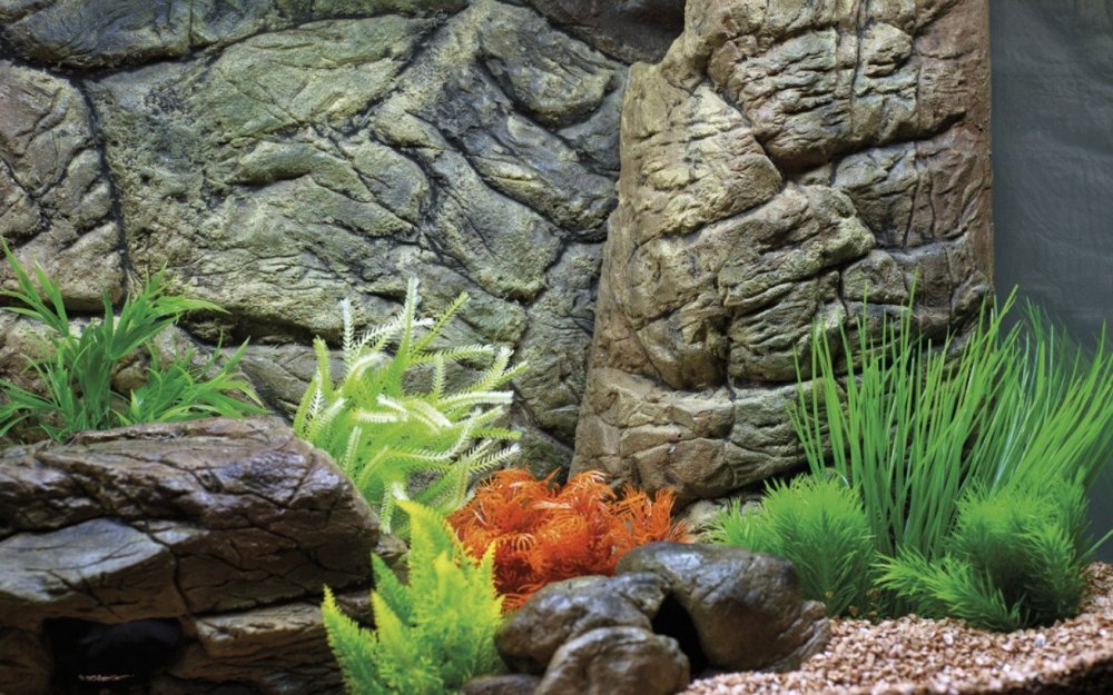 Объемный задний фон для аквариума