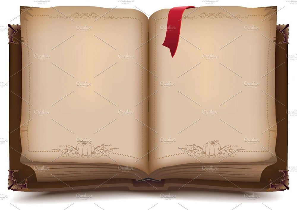 Открытая книга без текста