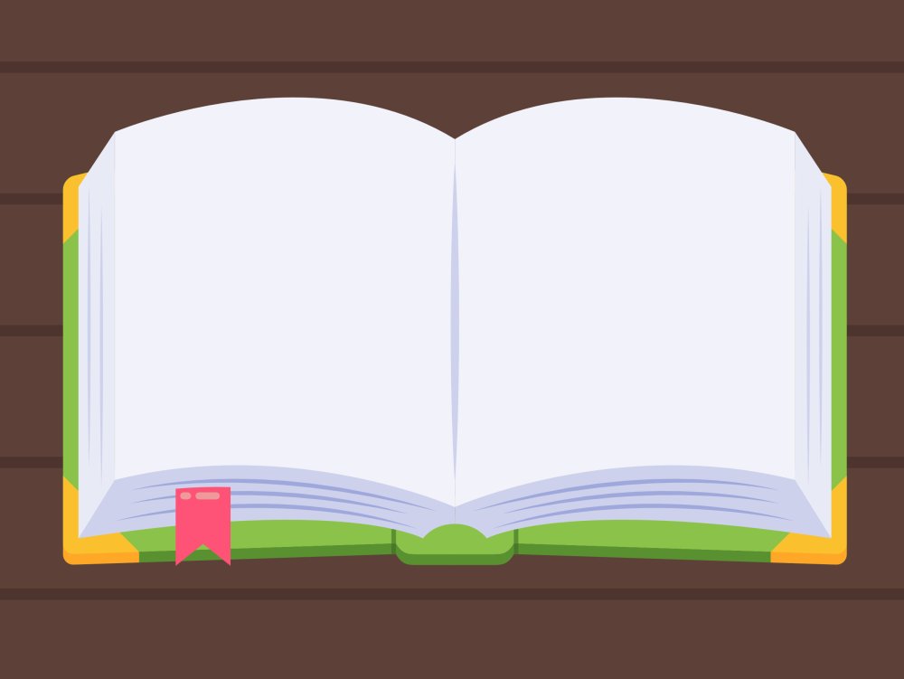 Макет раскрытой книги