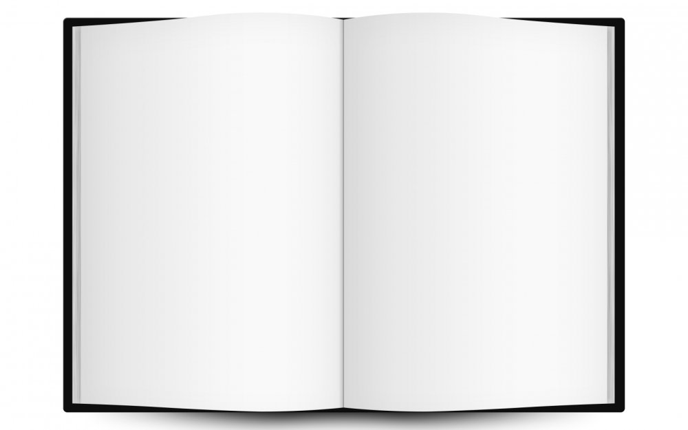 Пустой разворот книги