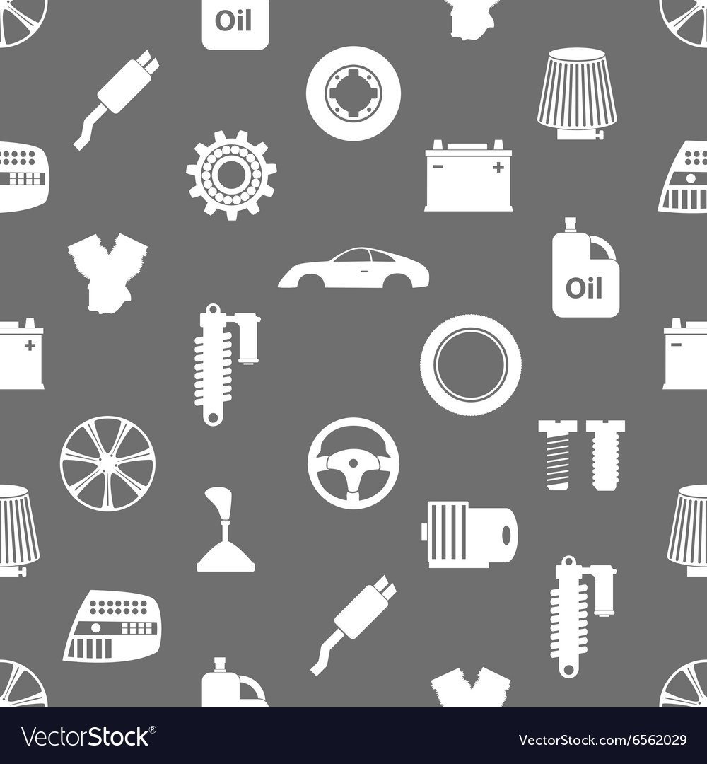 Паттерн векторный автозапчасти